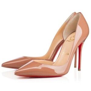 NWOT Christian Louboutin Nude Irizia 100mm Pointed Toe Pump